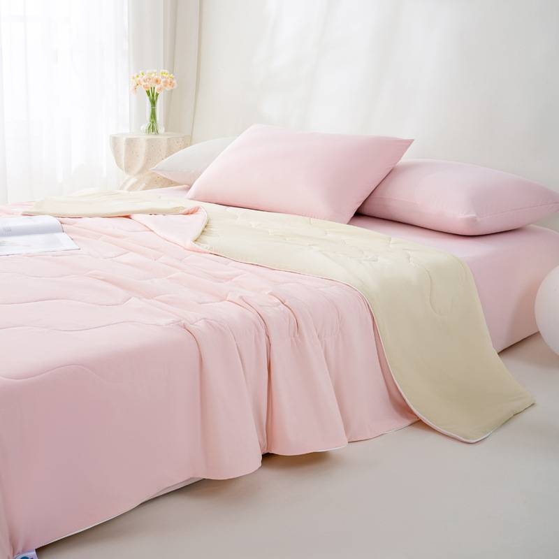 Ice Cream Cooling Summer Blanket - Ultra Soft & Lightweight Machine Washable Air Conditioning Duvet With Ice Silk Fabric_voghion.com