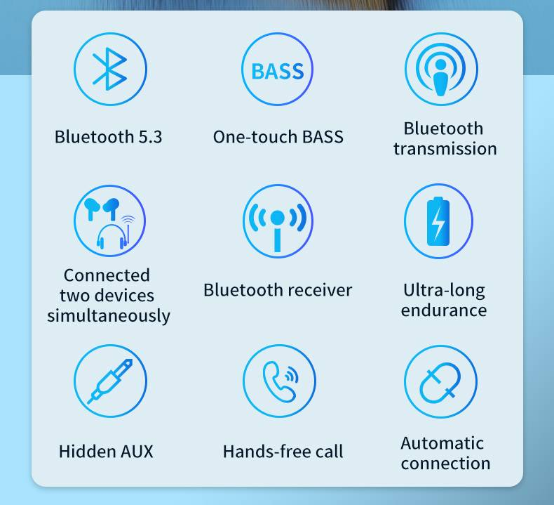 Ricevitore Bluetooth 5.3 BR17 - Adattatore doppio microfono per auto, altoparlante, auricolare - Batteria a lunga durata, ricarica rapida, modalità TX,_voghion.com