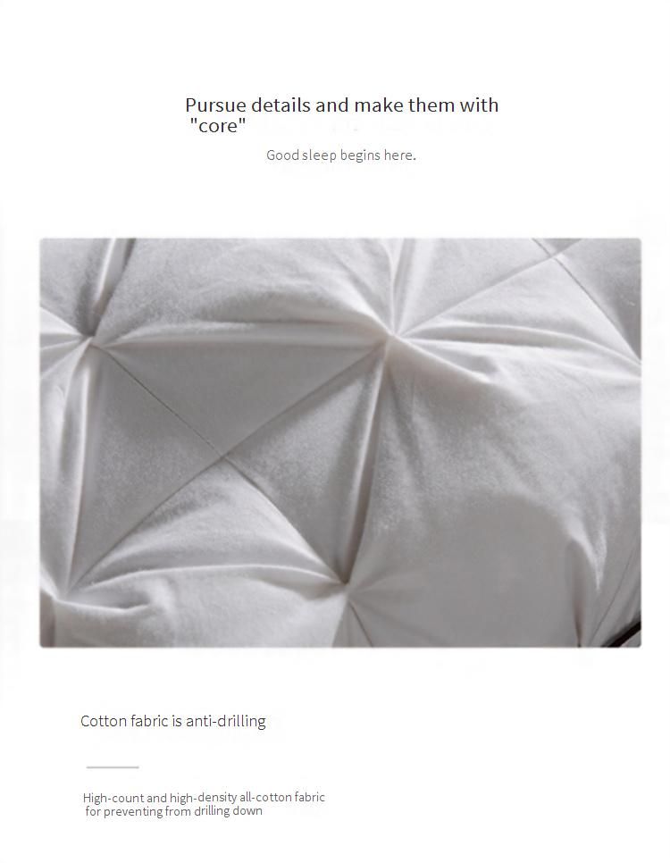 Cotton Down Pillow Twisted Flower Pillow Core Hotel Three Dimensional Home Pillow Homestay Five Star White Goose Down_voghion.com