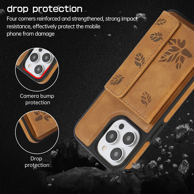 Magnetic Card Holder Phone Case For Slim Wallet & Protective Cover With Vintage Style_voghion.com