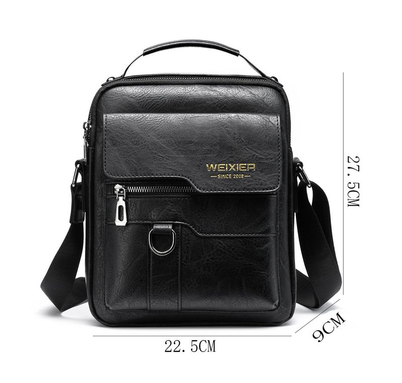 Men's Messenger Bag, Men's Single-shoulder Bag, Vintage Business Backpack, Portable Bag For Outdoor Use, Casual Men's Bag._voghion.com