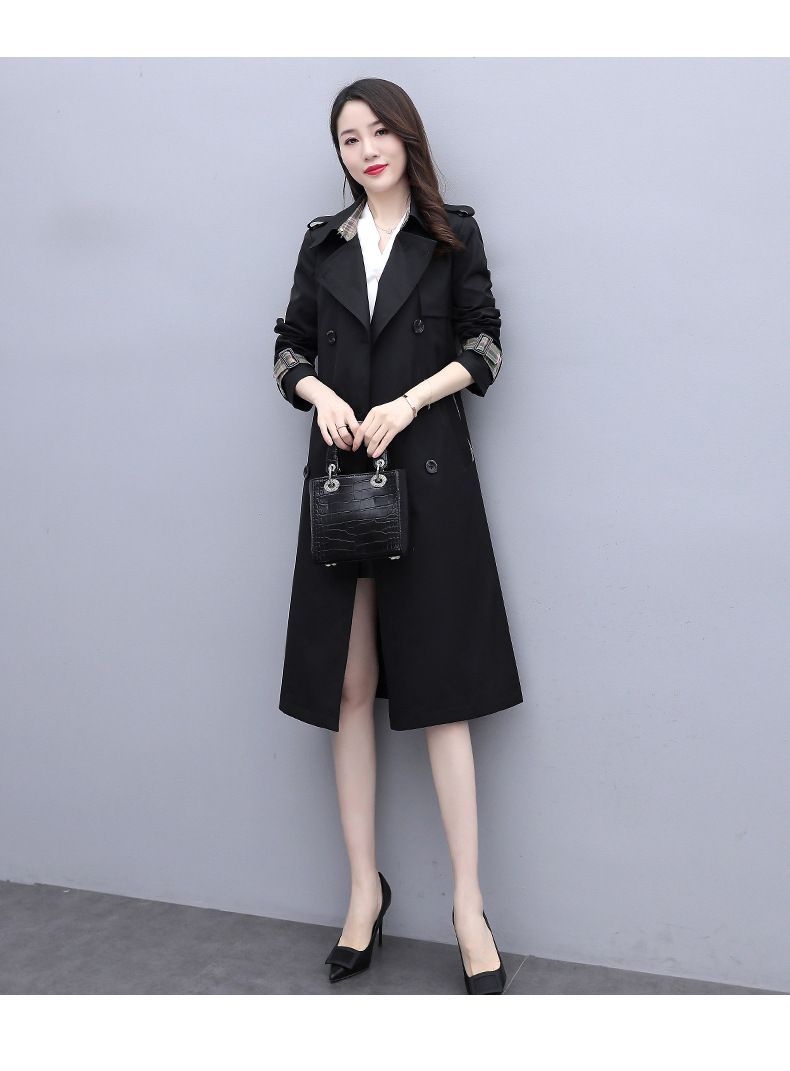 Cappotto nero primaverile pop temperamento moda donna_voghion.com