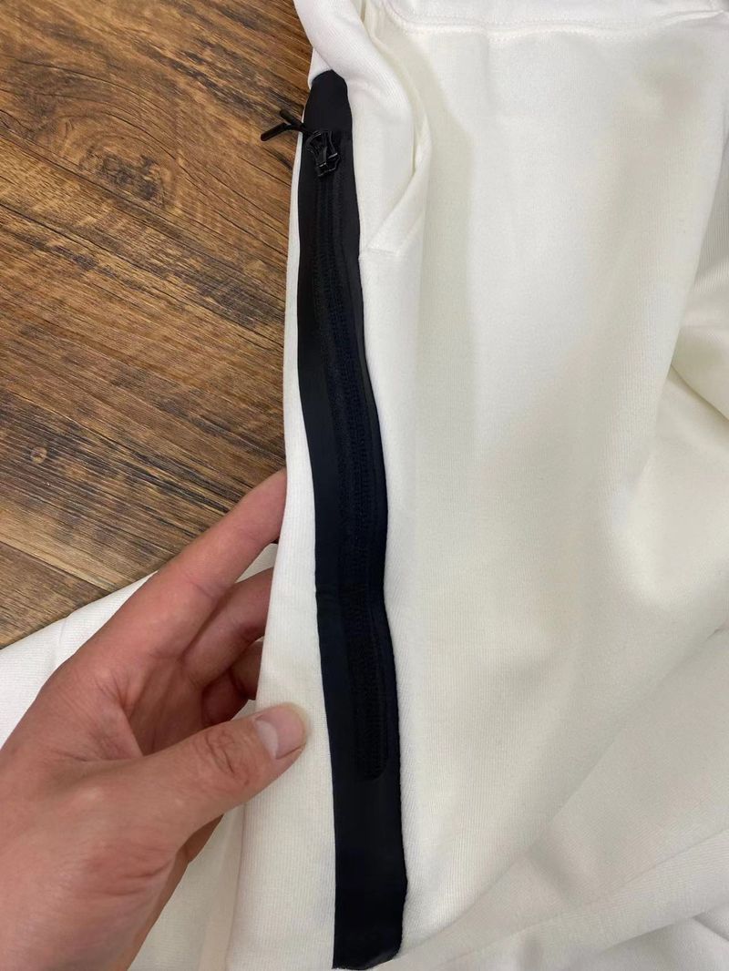 Spring and Autumn New Men's Casual Sports Hooded Coat 490 Side Zipper Small Foot Guard Pants 163 Set_voghion.com