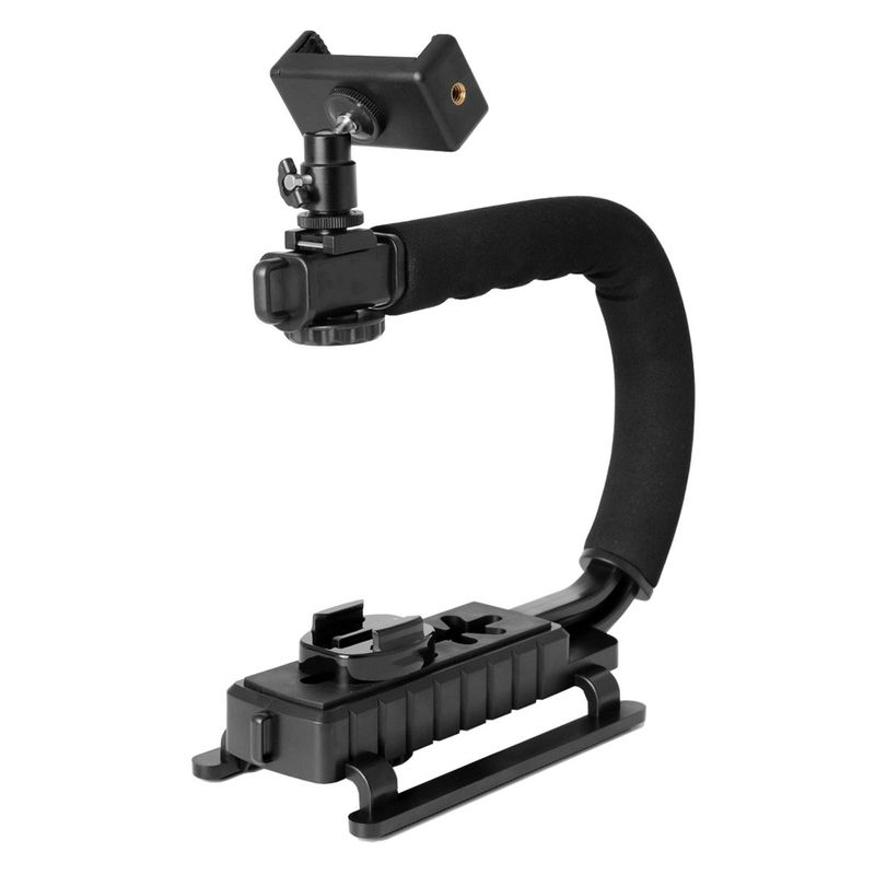 uthandheld Phone Stabilizing Photography Video Rig Film Making Vlogging Recording Bracket Stabilizer For IPhone Canon_voghion.com
