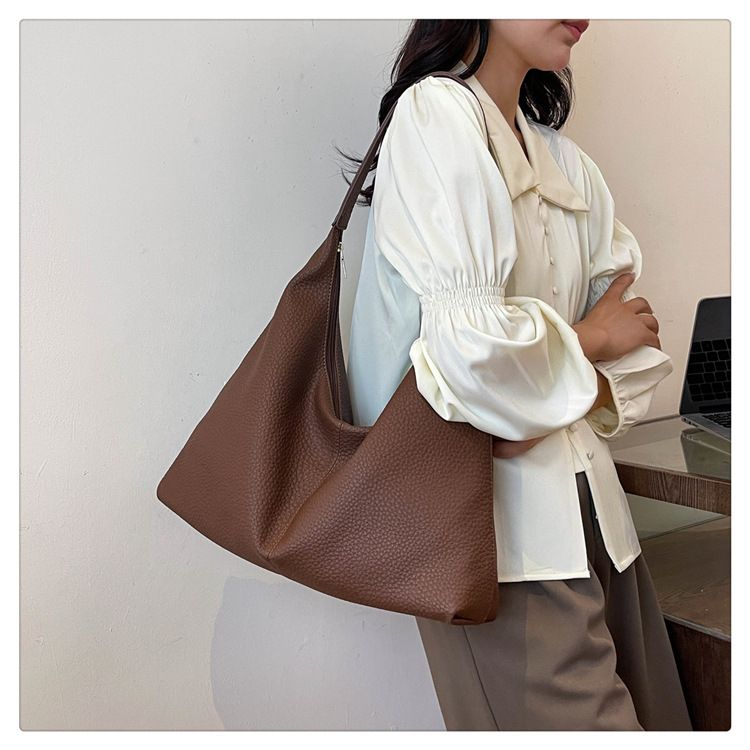 2024 New Premium Soft Leather Tote Women, Large Capacity One Shoulder Underarm Bag, Versatile for Daily Use, Classroom_voghion.com
