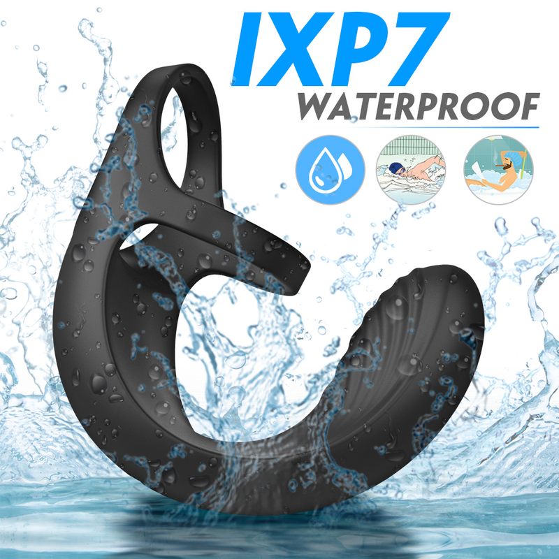 Vibratore per testicoli per uomo Anello Massr Dildo Giocattoli sessuali per uomo Cintura di castità Telecomando senza fili Prostata maschile_voghion.com