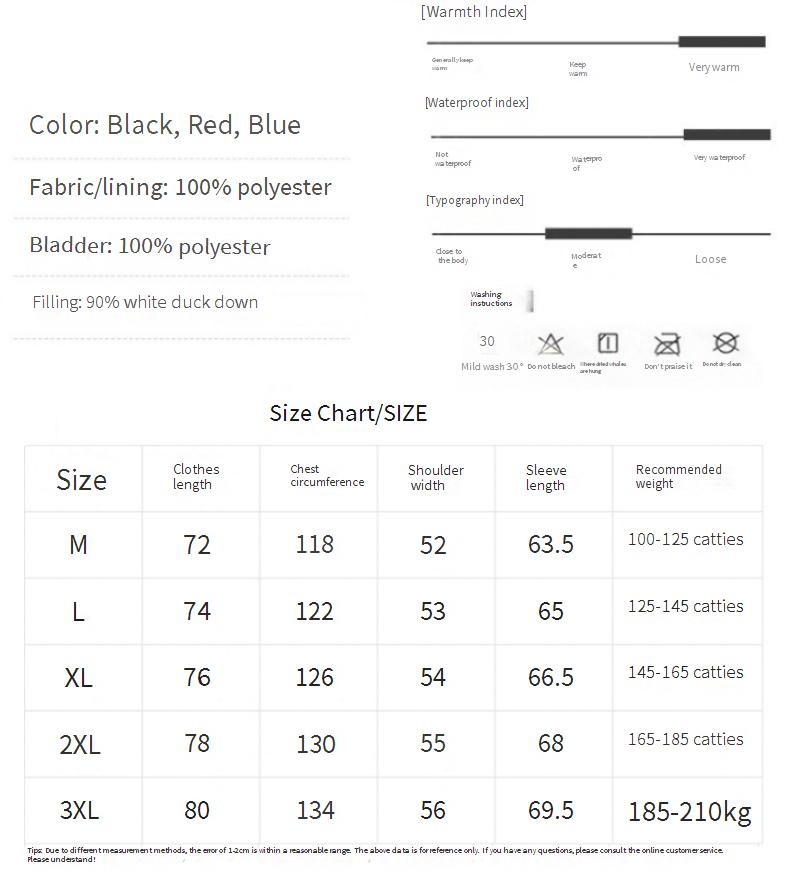 New Live Label Thickened Down Jackets Men And Women Bright Winter Duck Down Couple Jackets Trendy_voghion.com