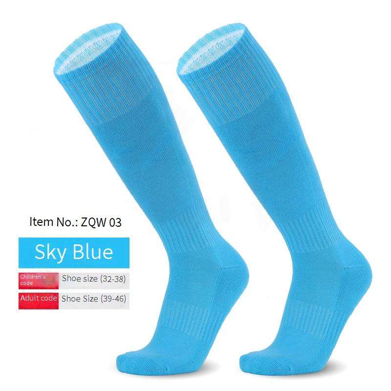 Calzini da uomo, professionali, lunghi, tubolari, da calcio, con fondo in spugna, per adulti, antiscivolo, assorbenti del sudore, calzini alti spessi da uomo e da bambino_voghion.com