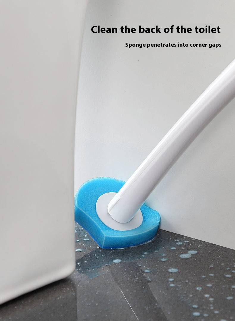 Einweg-Toilettenbürstenset – 8er-Pack austauschbare Köpfe mit langem Griff (hygienisch, spritzwassergeschützt, an der Wand montierbar) – Ozeanblau / Zitronengelb / Lavendel_voghion.com
