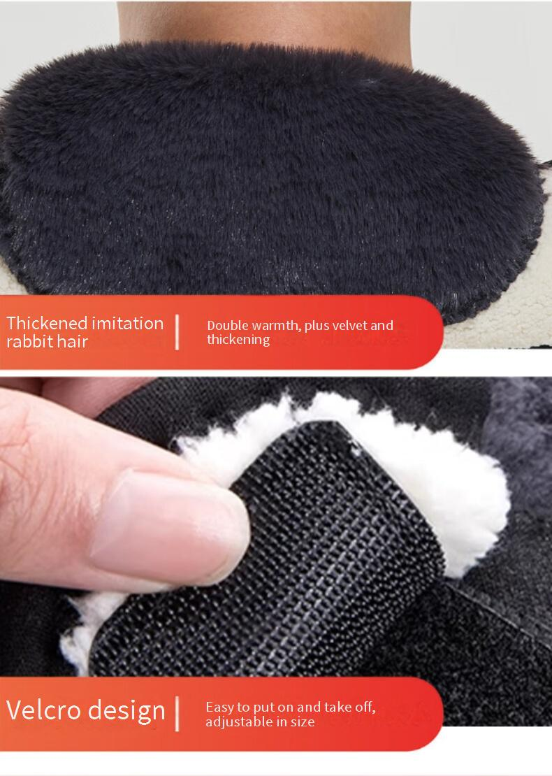Ginocchiere termiche unisex per ciclismo, motociclismo e sport all'aria aperta - Scaldamuscoli antivento e foderati in pile (pelliccia sintetica di coniglio grigia, un paio)_voghion.com