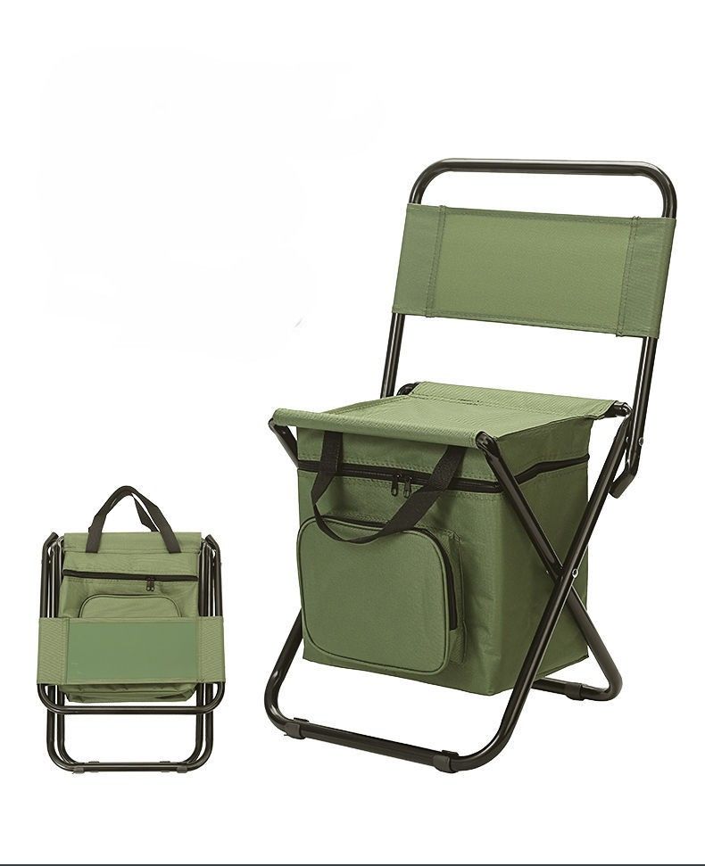 Portable Outdoor Folding Chair Three-in-one Leisure Chair Outdoor Camouflage Pony Camping Fishing Ice Bag Chair_voghion.com