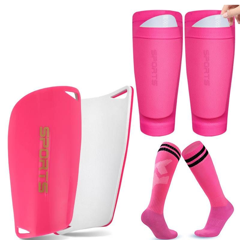 Premium Soccer Shin Guard Set With Knee-High Socks – 3-Piece Football Leg Protection For Men, Women & Kids – Lightweight PU Shin Pads_voghion.com