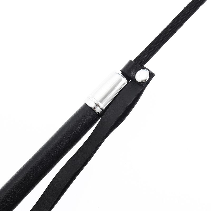 Sex Products SM Adult Products Couple Women Toys Spiked Leather Whip Black Handle Metal Racket Nails_voghion.com