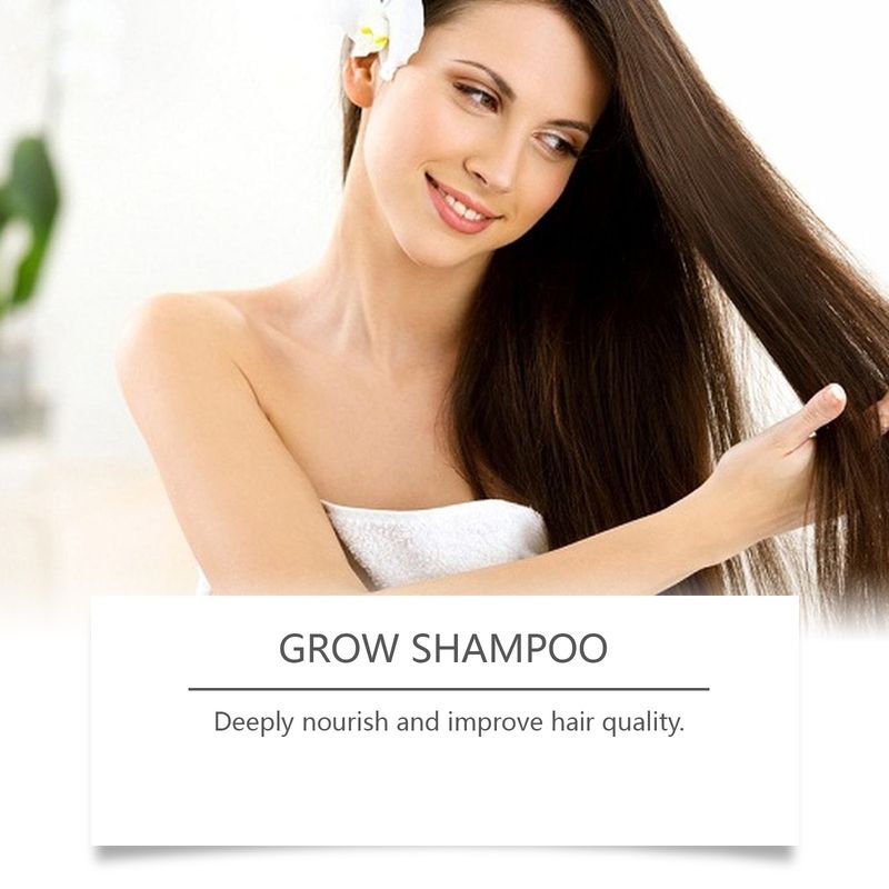 Anti-Haarausfall-Shampoo, Ölkontrolle, fördert Wachstum, Glanz, seidig, nährend, repariert Kopfhautschäden, Spliss, Glanz, glättendes Shampoo_voghion.com