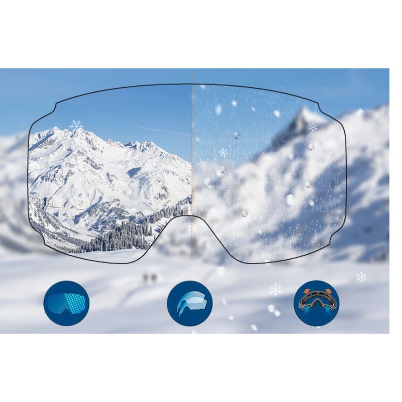 Double-layer Anti-fog Large Field Of View Aspheric Indoor Goggles HD Enhanced Clarity Outdoor Mountaineering Ski Glasses_voghion.com