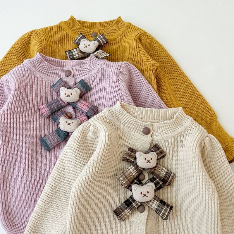 Pull pour enfant, veste, nouveau style d'automne 2024, style universitaire, vêtements deux pièces tendance pour filles, cardigan pour filles_voghion.com