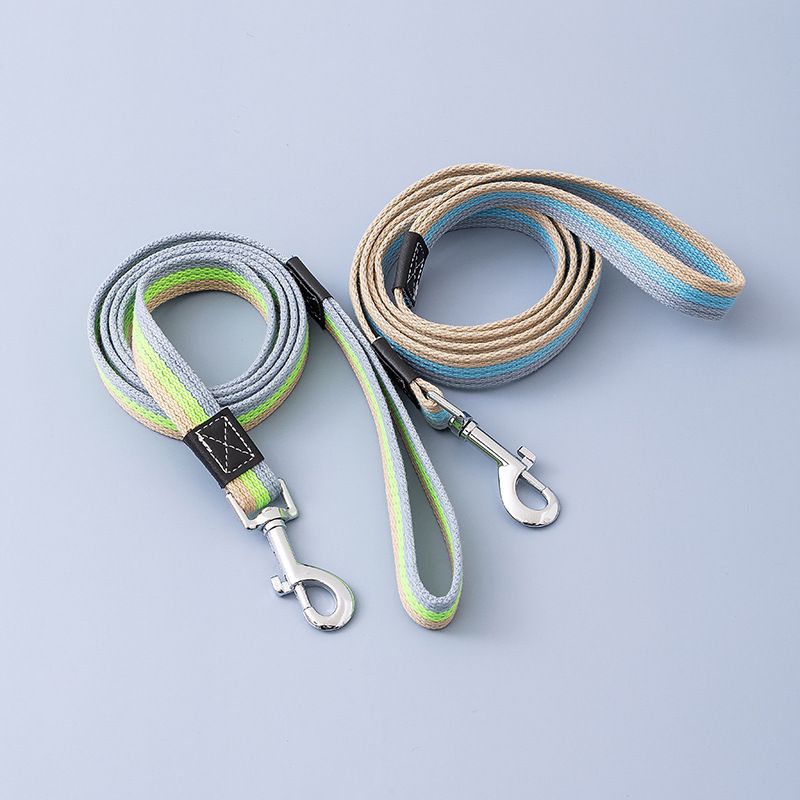 Pet Canvas Set Walking Chain Leash Dog Training Rope_voghion.com