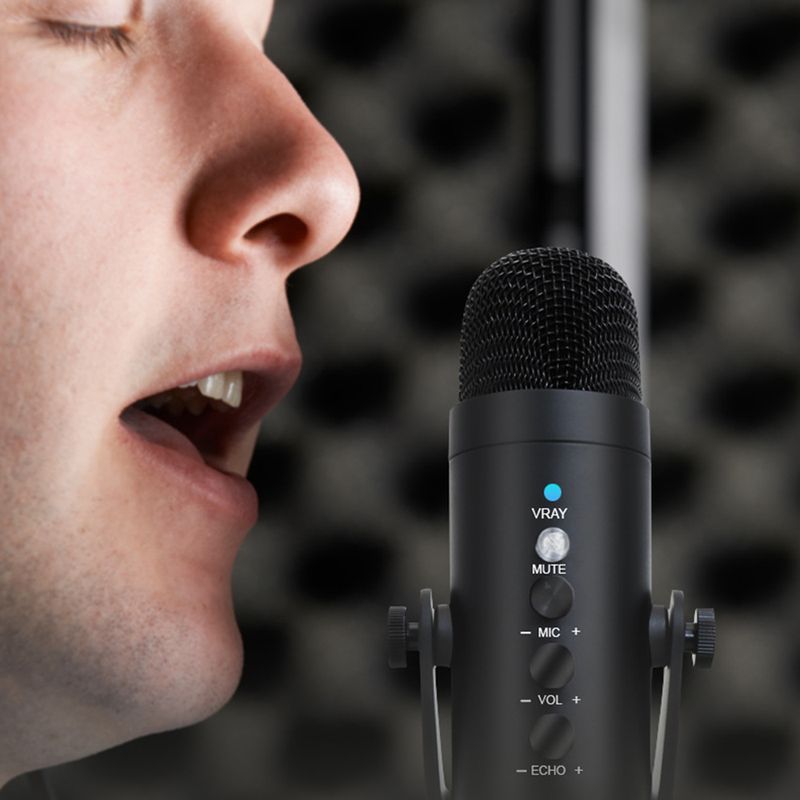 Profesionalni USB kondenzatorski mikrofon Studijski mikrofon za snimanje za PC Računalno igranje Streaming Podcasting Prijenosno računalo_voghion.com