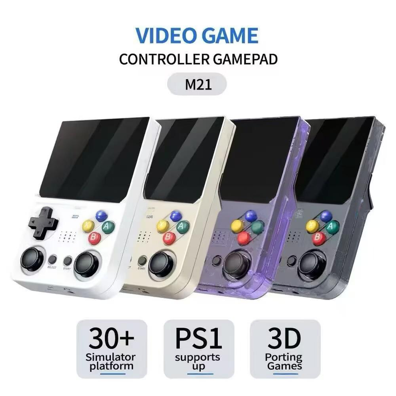 Videogameconsoles Nieuwe M21 draagbare gameconsole 3,5 inch High Definition PS1-gameconsole kan worden aangesloten op de tv en ondersteunt Double Play_voghion.com