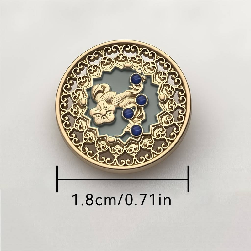 10 tk 18–23 mm väikeseid metallnööpe retrohõngulise galvaanilise tilkumisega, sobivad särkidele, mantlitele ja pükstele._voghion.com