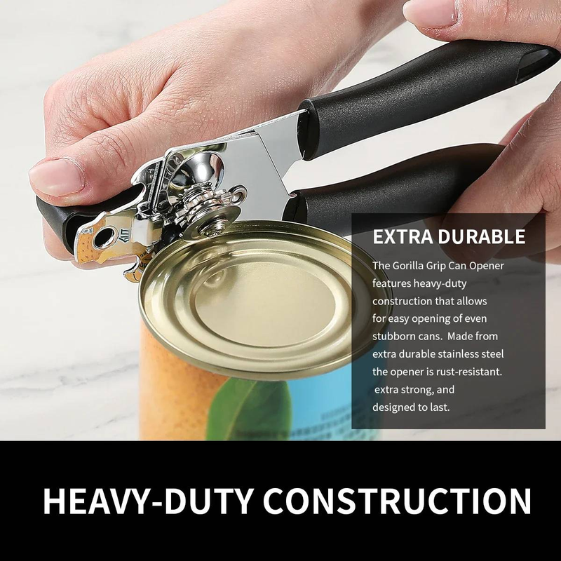 Manueller Dosenöffner Edelstahl Flaschenöffner Professioneller ergonomischer Dosenöffner für Dosen Küchenwerkzeuge Zubehör_voghion.com