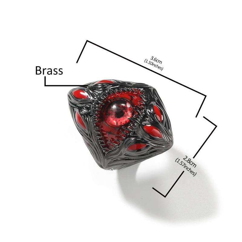 Men And Women's Jewelry - Unique Eye Design Parasite Ring, Hip Hop Vintage Style Statement Ring High-Quality Copper Crafted Fashion Ring_voghion.com