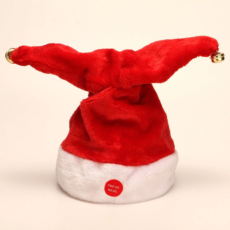 Hareketli Müzikli Noel Komik Elektrikli Şapka - Çocuklar ve Yetişkinler İçin Şenlikli Işıklı Noel Baba Şapkası - Çizgi Film Tatil Partisi Dekorasyonu_voghion.com