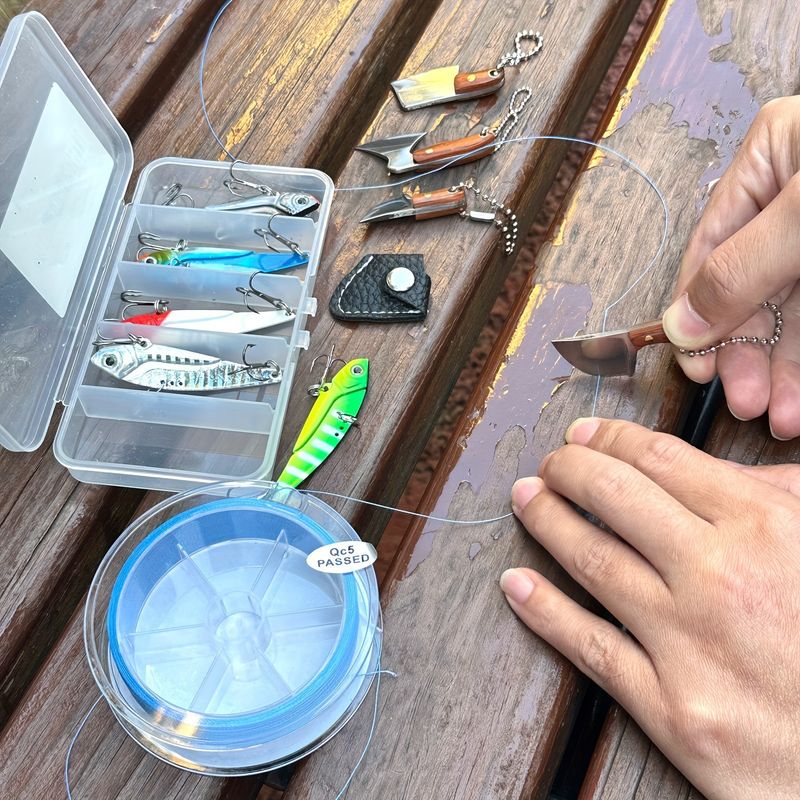 Compact Keychain Knife With Leather Sheath – Stainless Steel Utility Blade For Everyday Carry, Outdoor Adventures & Gifts_voghion.com