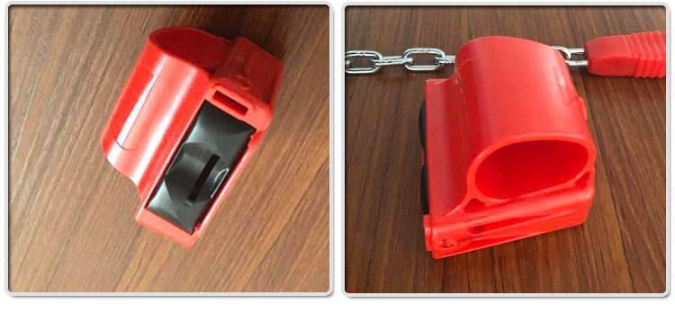 Münzbetriebenes Einkaufswagenschloss – Robuste Sicherheit für Einkaufswagen in leuchtend rotem Design (Modell: MJ-STL08)_voghion.com