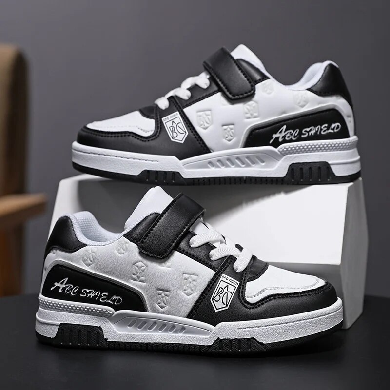 Nuevos zapatos de tabla luminosos para niños con velcro, zapatos casuales de moda_voghion.com