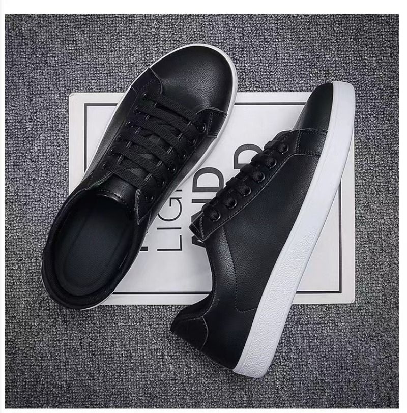 Uformell sport for menn Hvite mote flats 2024 Nye designersneakers Herre ensfargede tennissko Zapatillas Hombre_voghion.com