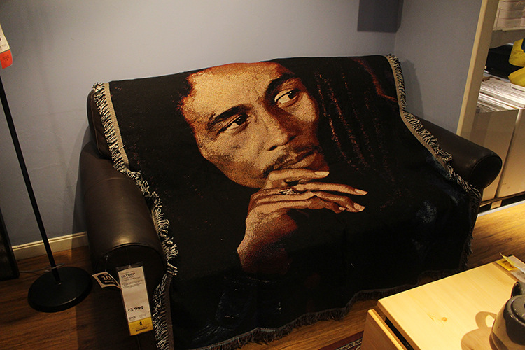 Sofos antklodė, gobelenas, antklodės užvalkalas, dekoratyvinis antklodė, Bob Marley Reggae Jamaica_voghion.com