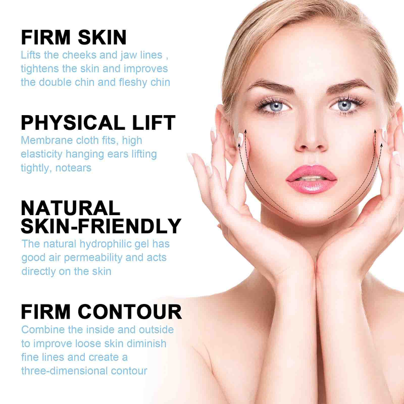 EELHOE Double chin tightening small face shaping ear hook V-lift facial mask_voghion.com