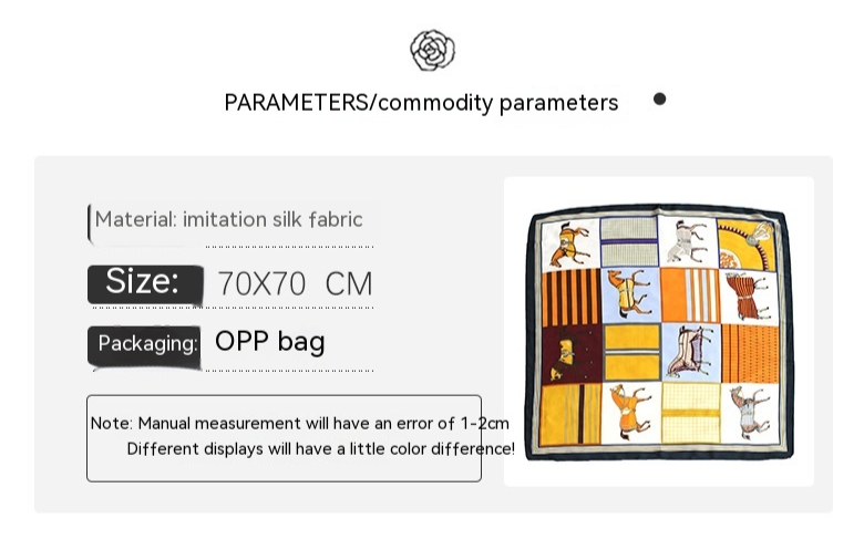 2023 Sciarpa di seta professionale quadrata simulata da donna con stampa primaverile personalizzata in stile Instagram_voghion.com