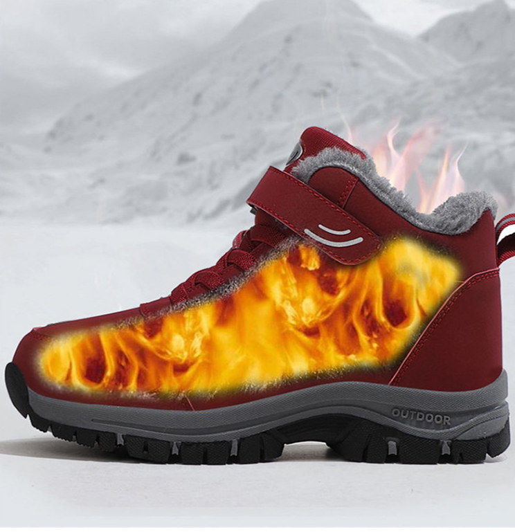 Stivali da neve transfrontalieri per uomo e donna Scarpe invernali in cotone addensato in velluto Caldo a metà polpaccio Alto all'ingrosso Disponibile_voghion.com