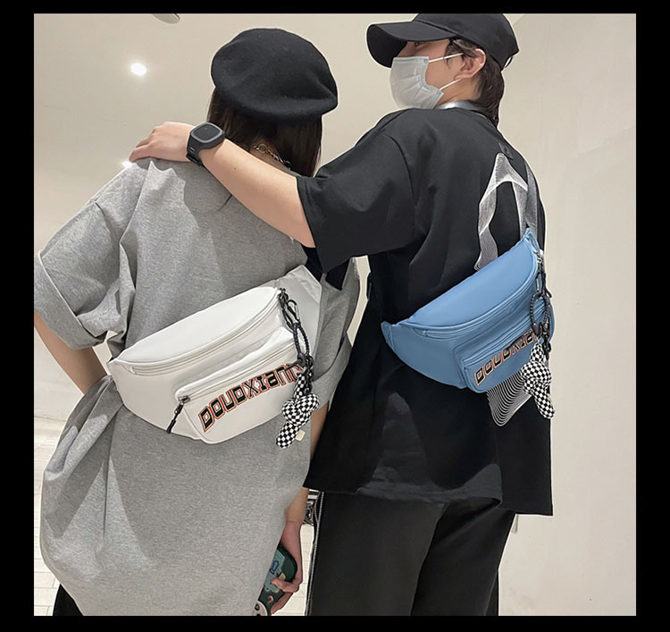Nuovo marsupio da uomo versione coreana borsa a tracolla casual in nylon a tracolla borsa per il petto sportiva all'aria aperta di grande capacità_voghion.com