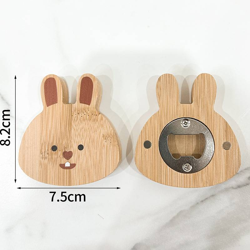 Cartoon refrigerator sticker 1pc multifunctional creative magnet bottle opener home wine starter_voghion.com