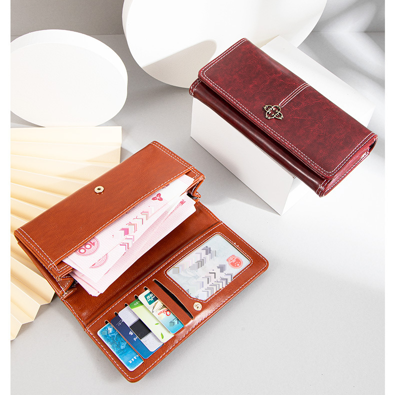 Wallet ins kvinders high end lang pung dame high end retro lynlås stor kapacitet dame pung_voghion.com