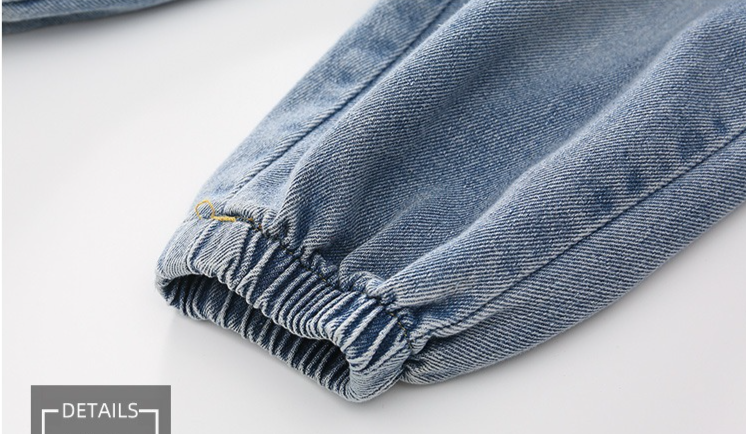 Abbigliamento per bambini Completo in denim Giacca primaverile e autunnale Elegante completo in due pezzi_voghion.com