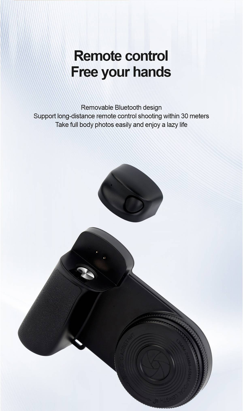 Anneau lumineux pour selfie avec assistant Bluetooth pour téléphone portable, éclairage de remplissage pour prise de vue vidéo en direct_voghion.com