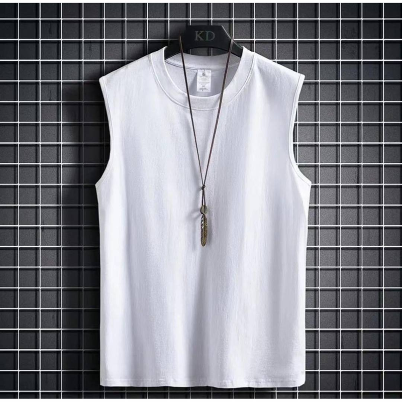 Men's Clothing Summer Cotton Vest T Shirt Men New Style T Shirt Loose Large Size Couple Wear Men's Waistcoat_voghion.com