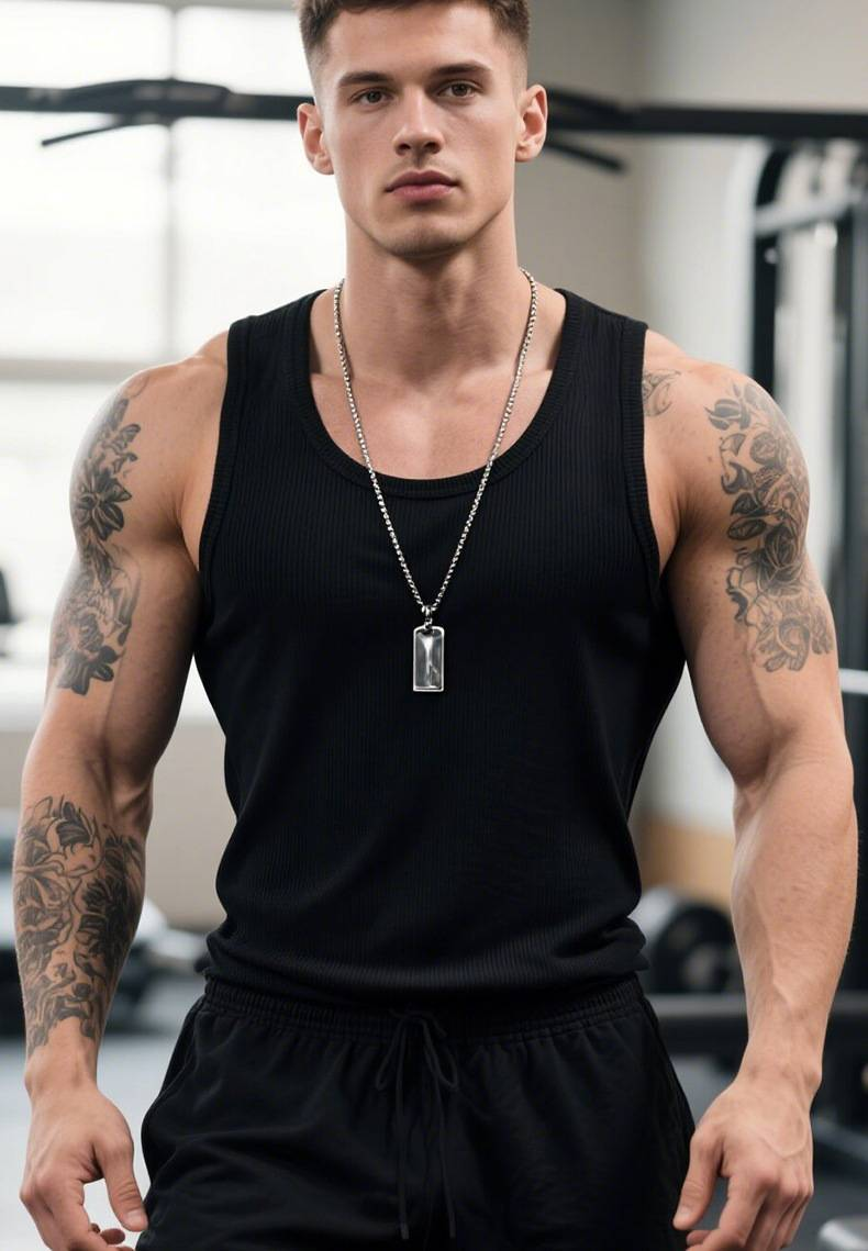 Arbeitskleidung in Kartons, Fitnessweste aus weißer Baumwolle im Retro-Stil, Sportunterhemd für ältere Männer, Hürden, schwere Weste mit Gewinde, männliche Basisschicht_voghion.com