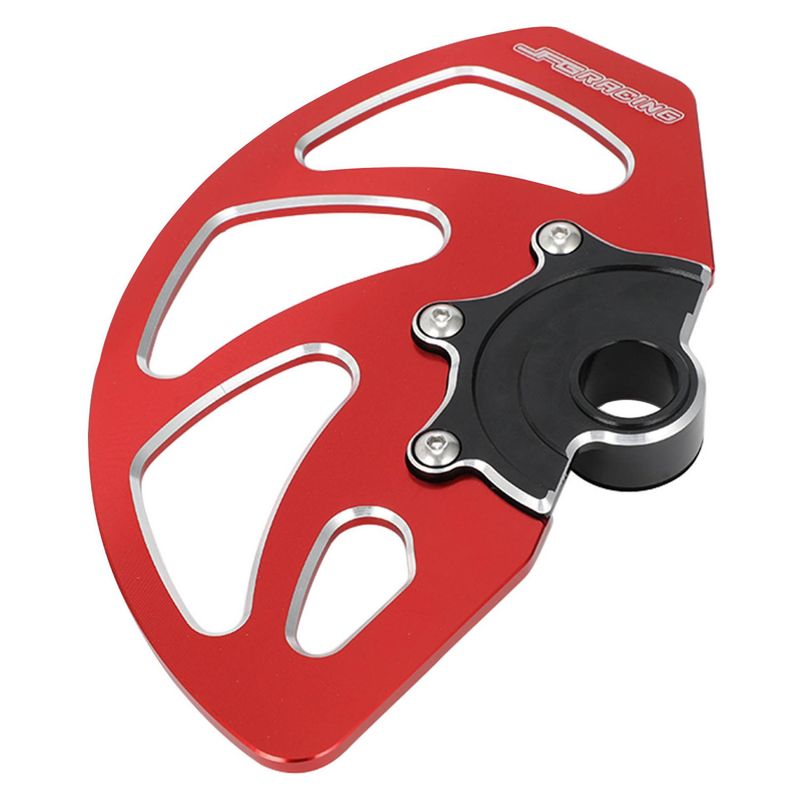 Motorrad-Scheibenbremsenschutz vorne – universell passend für X160/X260, langlebige Aluminiumlegierung, leicht und korrosionsbeständig (Schwarz/Rot, Schwarz)_voghion.com