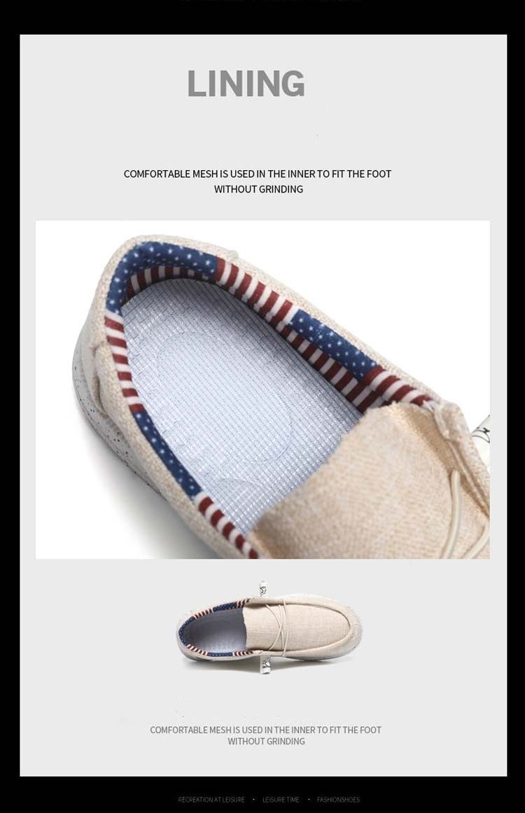 Große Herrenschuhe, Loafer, koreanischer Stil, modisch, lässig, trendig, atmungsaktiv, leicht, zum Hineinschlüpfen, leichte Canvas-Schuhe_voghion.com