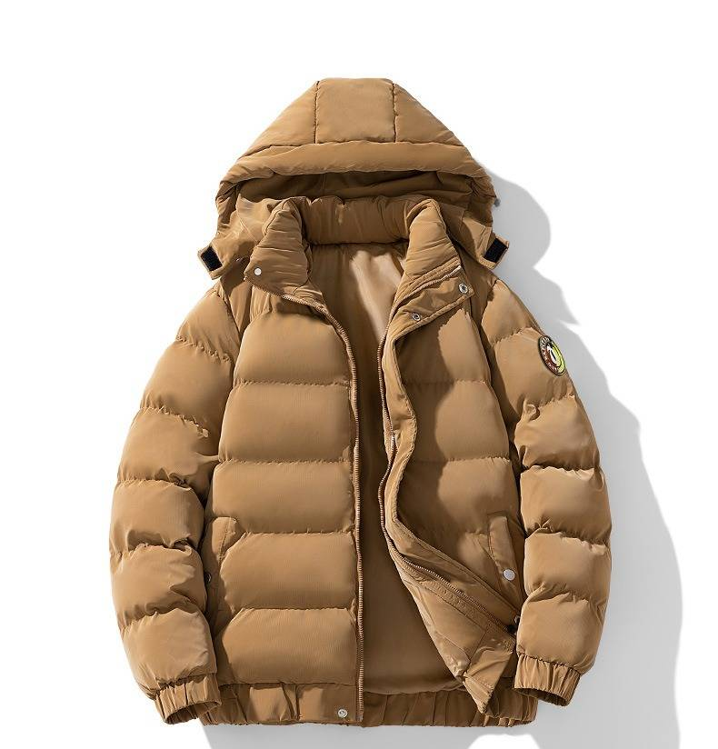 Cappotto oversize con cappuccio in stile giapponese da uomo – Giacca invernale in cotone spesso (nero/bianco sporco/verde militare/caramello/grigio, M-4XL)_voghion.com