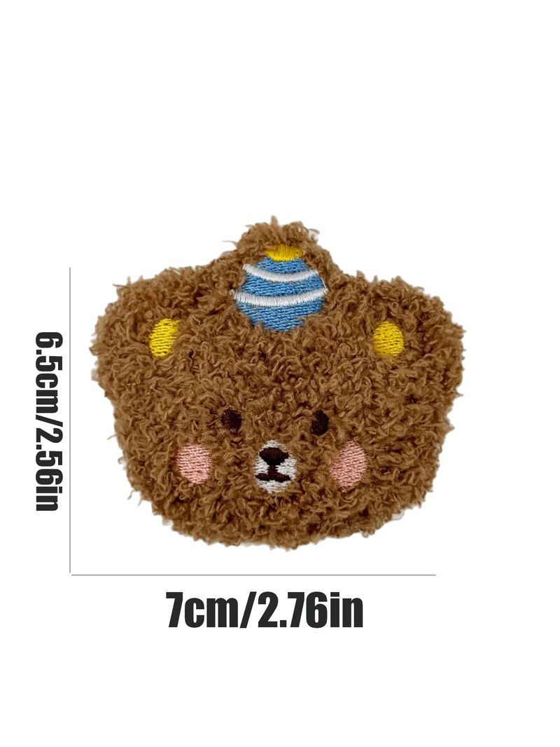 Two Cute Cartoon Bear Brooches For Shoes, With Detachable Shoe Decorations. Suitable For Sneakers, Flats, Casual Shoes, And Bag Charms._voghion.com