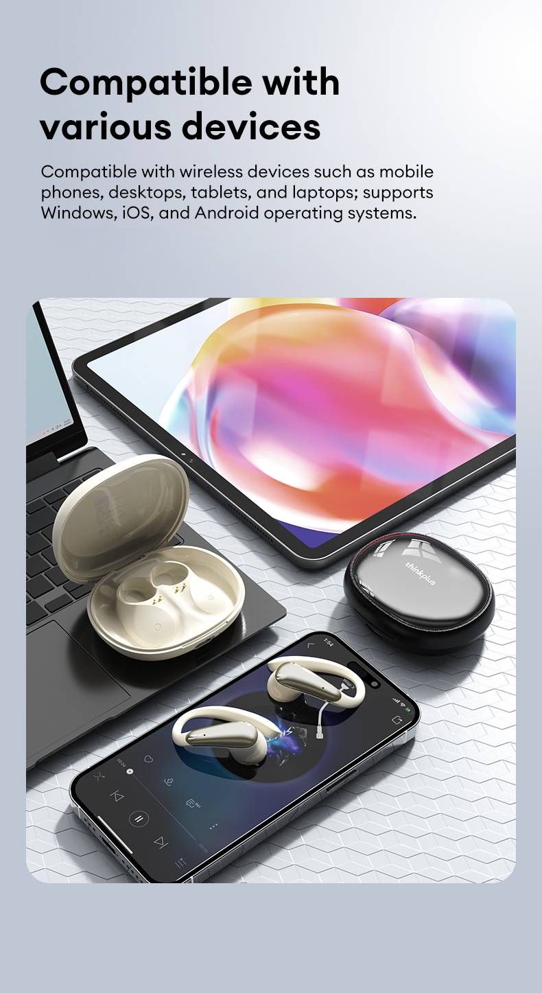 Orijinal Lenovo LK40 Kulak Üstü Bluetooth V5.4 Kulaklıklar Açık Tip Yüksek Kaliteli Gürültü Önleyici Kulaklıklar Koşu İçin Özel Spor Kulaklıkları_voghion.com