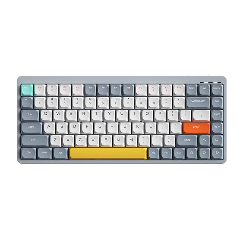 Kabellose mechanische Tastaturen mit 84 Tasten, 2,4 G + BT5.0 + Typ-C, 15 Lichteffekte, 5 Helligkeitsstufen, Tastatur für Tablet-Laptop_voghion.com