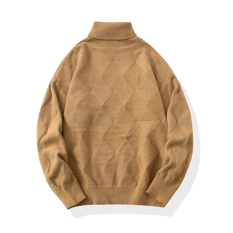 Pullover herren herbst und winter neue stil Amerikanischen trend mode lose lässig stehkragen einfarbig bequem_voghion.com