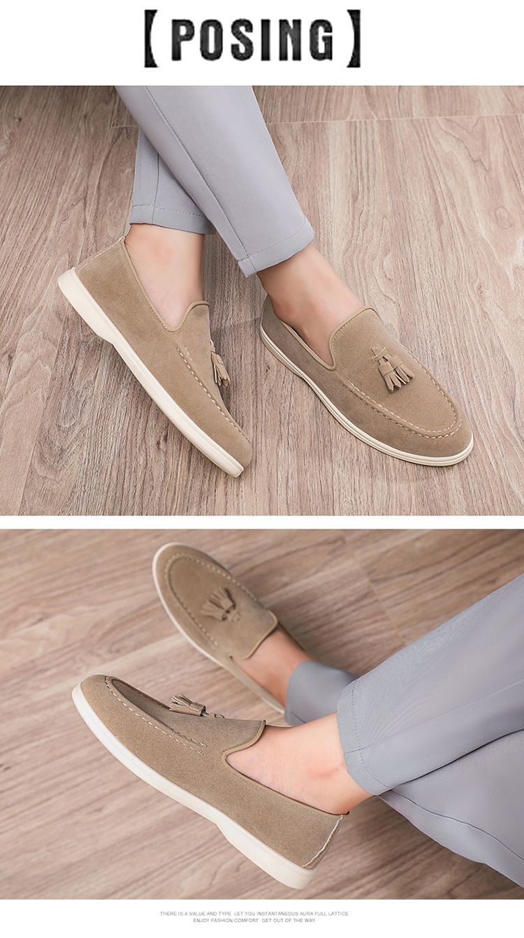 2025 New Casual Loafers For Men British Style Slip-On Moccasins Breathable Comfortable Versatile Soft Sole_voghion.com